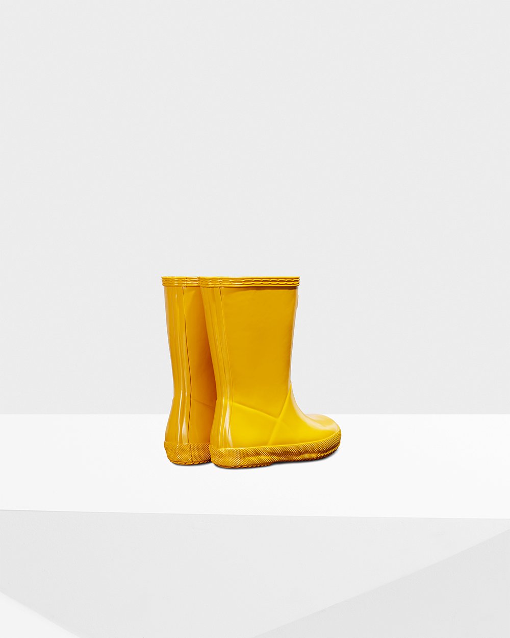 Botas De Agua Hunter Niños Original First Classic Gloss - Amarillo - Argentina 5870NAUSH